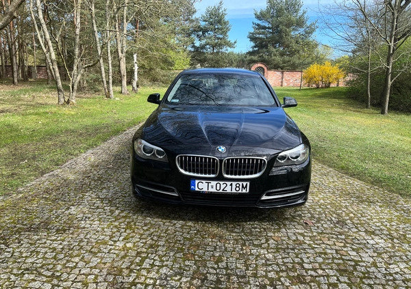BMW Seria 5 cena 59500 przebieg: 275487, rok produkcji 2014 z Toruń małe 232